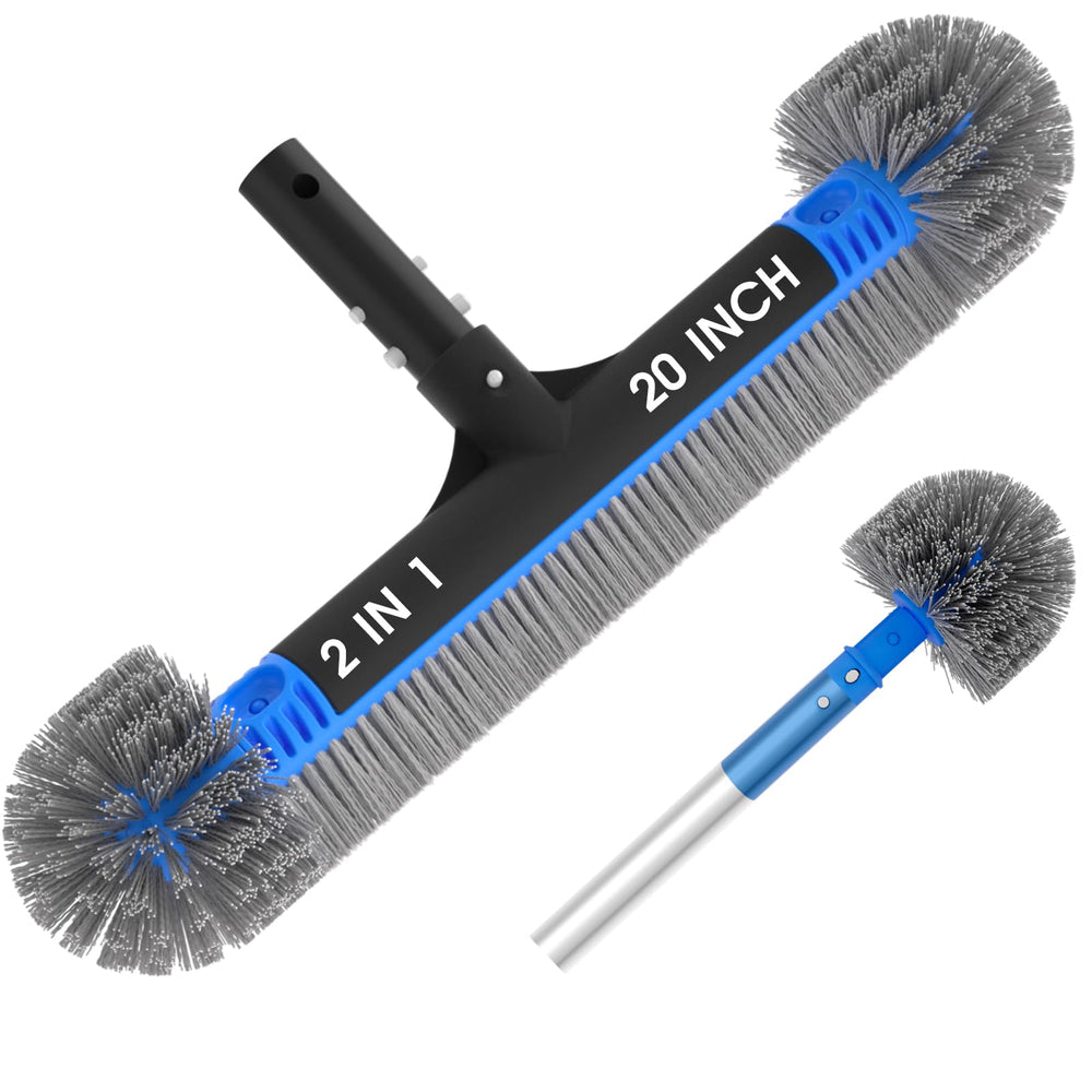 TidyMister front view of 20-inch brush head showing wide cleaning surface and fit