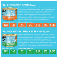 TIKI PETS lata abierta con caldo que aporta hidratación visible