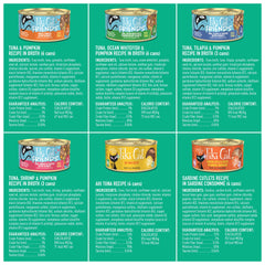 TIKI PETS disposición de varias recetas que destaca variedad