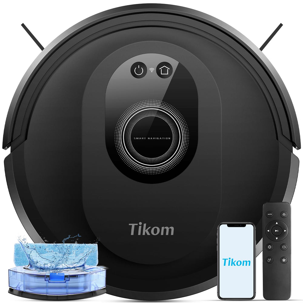 Tikom G8000 Max vista frontal con diseño compacto y limpieza eficaz