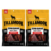 Tillamook Country Smoker empaque frontal que muestra tiras ahumadas y conveniencia