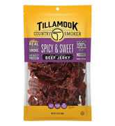 Tillamook empaque frontal Spicy & Sweet mostrando 10 oz y sabor auténtico
