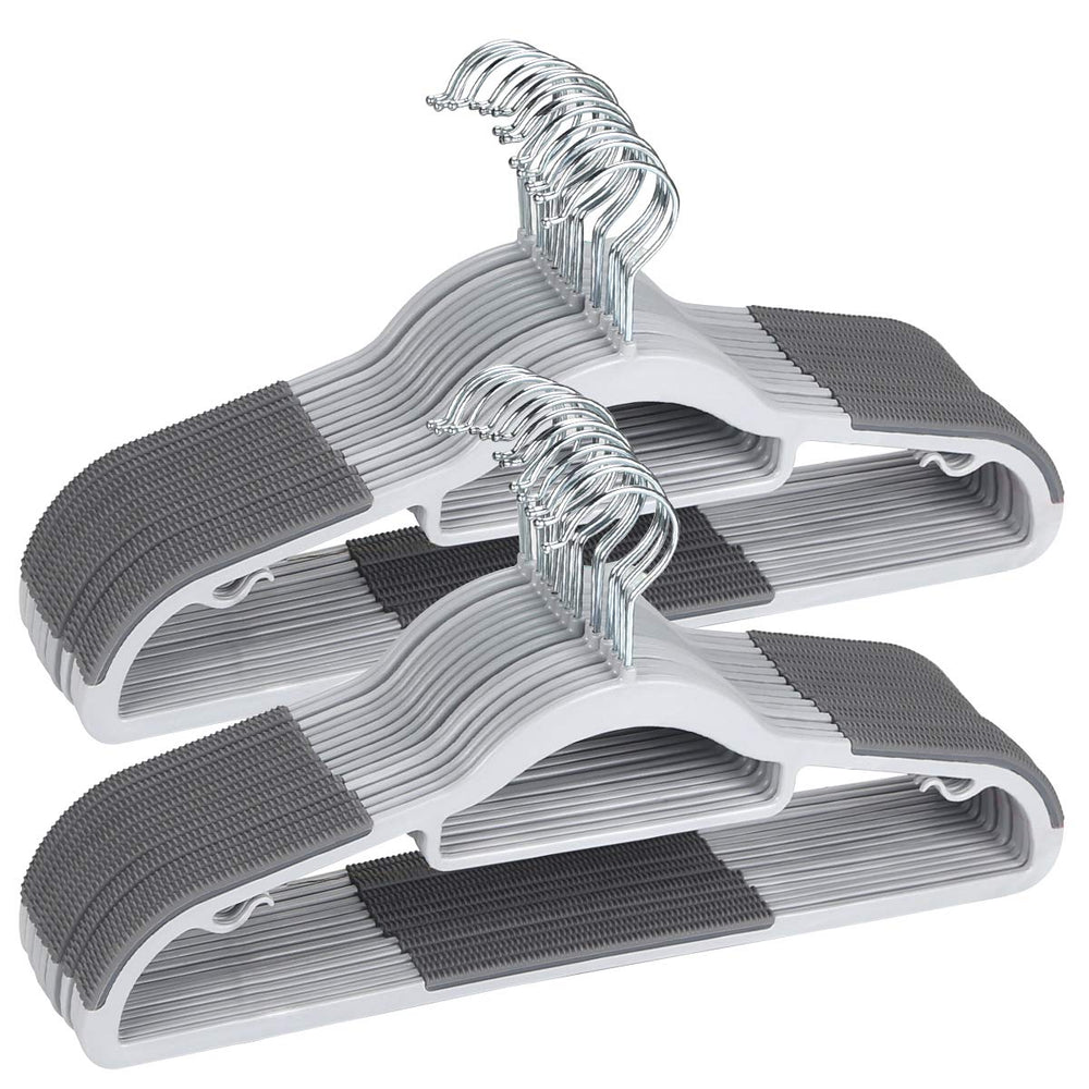 TIMMY perchas pack de 50 vista frontal, orden inmediato y uniformidad