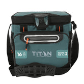 Titan by Arctic Zone vista frontal mostrando diseño Jungle Hunt y capacidad para 16 latas