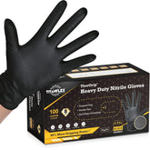 TitanFlex frente de caja mostrando 100 guantes, protección y stock