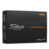 Titleist Pro V1 High #'s empaque frontal mostrando marca y beneficio de rendimiento