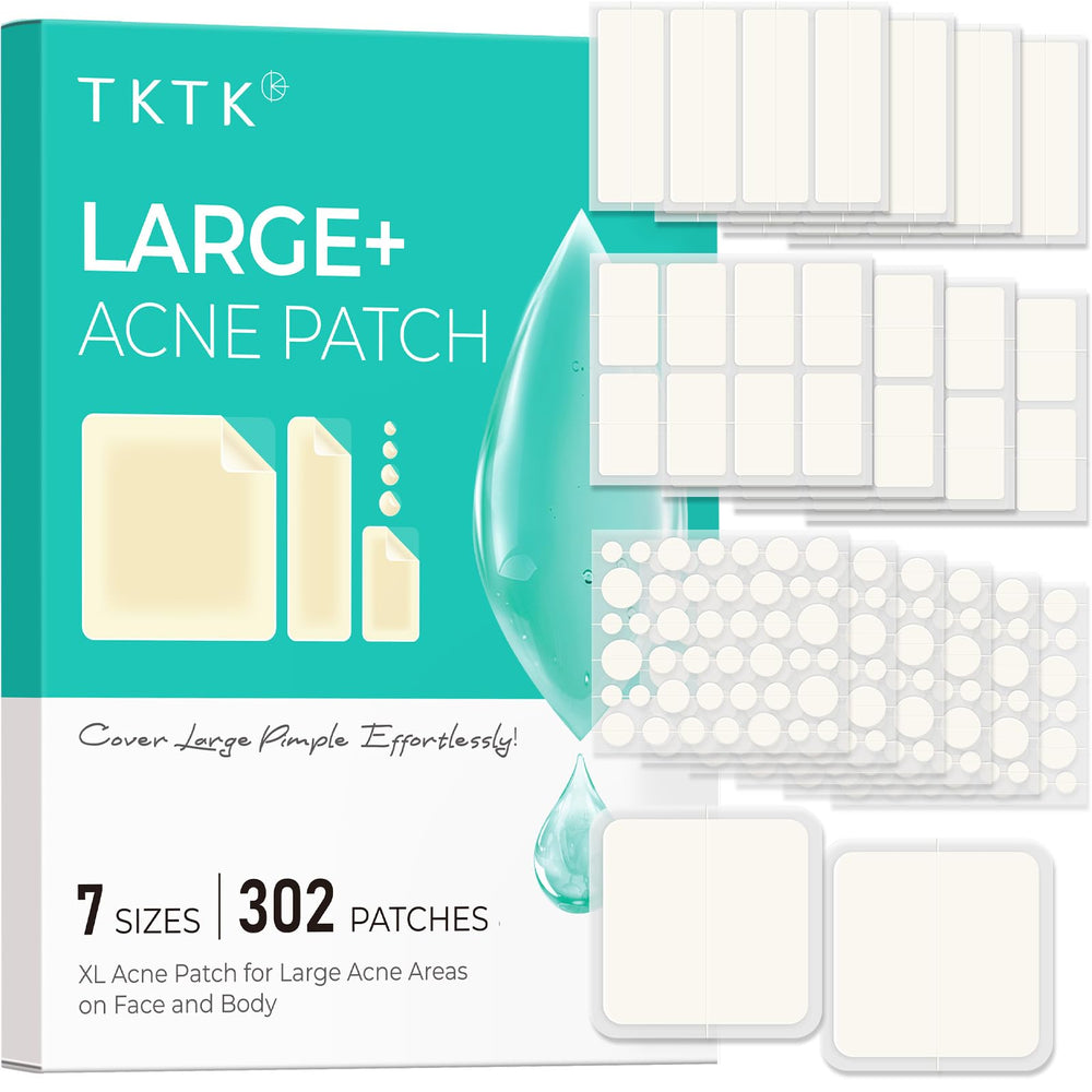 TKTK envase frontal mostrando 302 parches y beneficios visibles