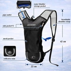 TNYSPORT mochila en uso durante senderismo ofreciendo estabilidad y ajuste