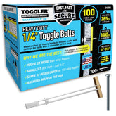 TOGGLER paquete 100 anclajes SNAPTOGGLE muestra frontal y beneficio durabilidad