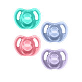Tommee Tippee frente pack de cuatro chupetes, repuestos prácticos
