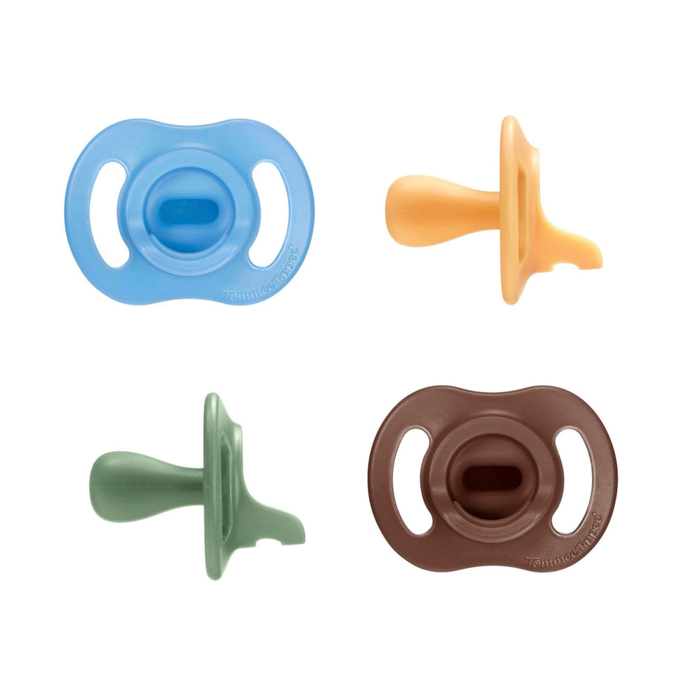 Tommee Tippee frontal del pack de 4 mostrando diseño y colores — comodidad inmediata