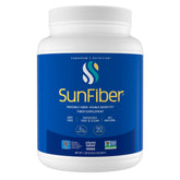Tomorrow's Nutrition envase frontal mostrando Sunfiber y beneficio de fácil uso