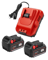 TOMORTOOL paquete frontal con dos baterías 18V 6.0Ah y cargador, repuesto fiable