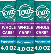 Tom's of Maine frente del empaque mostrando beneficio anticaries