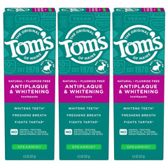 Tom's of Maine frontal del tubo mostrando el diseño y claridad del producto