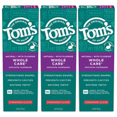 Tom's of Maine tubo frontal mostrando diseño y beneficio limpieza
