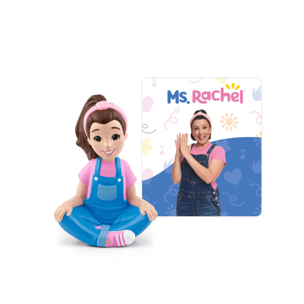 Tonies Ms. Rachel vista frontal mostrando la figura y diseño atractivo