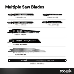 TOOLAN colección de ocho hojas HSS para diferentes materiales y aplicaciones