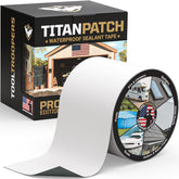 TOOLTROOPERS rollo TITANPATCH PRO frontal mostrando ancho y longitud, beneficio durabilidad