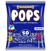 Tootsie Roll Tootsie Pops vista frontal del paquete para almacenamiento