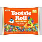 Tootsie Roll bolsa frontal mostrando 275 unidades y variedad de sabores