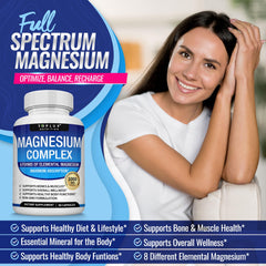 Close-up de cápsula Toplux Magnesium para ver textura y disolución eficiente
