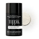 Toppik front packaging showing white 12g bottle and brand benefit