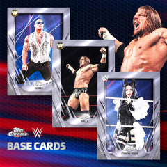Tarjeta con autógrafo Topps Chrome WWE realzando valor de colección