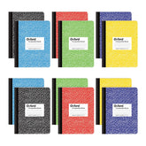 Tops cuaderno composition frontal mostrando tapa marmoleada y espacio para nombre