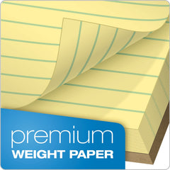 TOPS primer plano de la textura del papel canario, sin sangrado