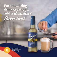 Torani uso en latte casero aporta sabor y equilibrio al café