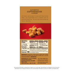 Torani textura cremosa de caramelo cerca para mostrar consistencia y brillo