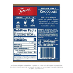 Torani syrup added to coffee creating chocolate-flavored keto-friendly drink