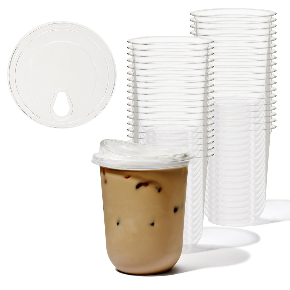 TOSSWARE vaso 16oz Arc vista frontal transparente mostrando capacidad