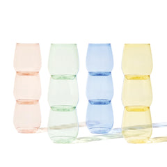 TOSSWARE copa POP 14oz vista frontal, apariencia cristalina y elegante