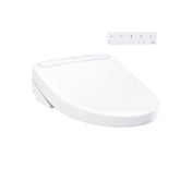 TOTO WASHLET S5 frente empaquetado mostrando diseño y beneficio de instalación sencilla