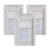 Touchland frontal mostrando pack de 3 envases travel, higiene portátil