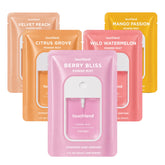 Touchland Juicy 5 frontal con cinco sprays para llevar, práctico y perfumado