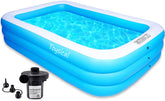 Toysical vista frontal de la piscina inflada mostrando capacidad familiar