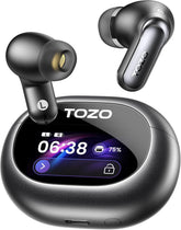 TOZO NC20 Pro estuche frontal con pantalla LCD, control táctil y conveniencia