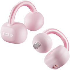TOZO vista frontal del auricular y el estuche, diseño compacto y ligero