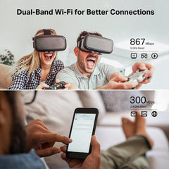 TP-Link Archer A54 en uso con streaming fluido y baja latencia en sala