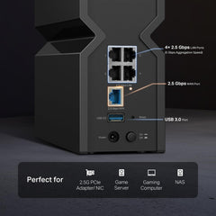TP‑Link Archer BE550 puertos 2.5G traseros para conexiones rápidas