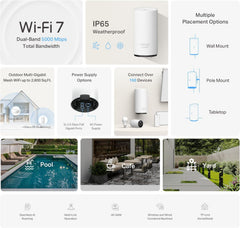 TP‑Link Deco BE25 Outdoor textura de carcasa IP65 que protege contra lluvia y polvo