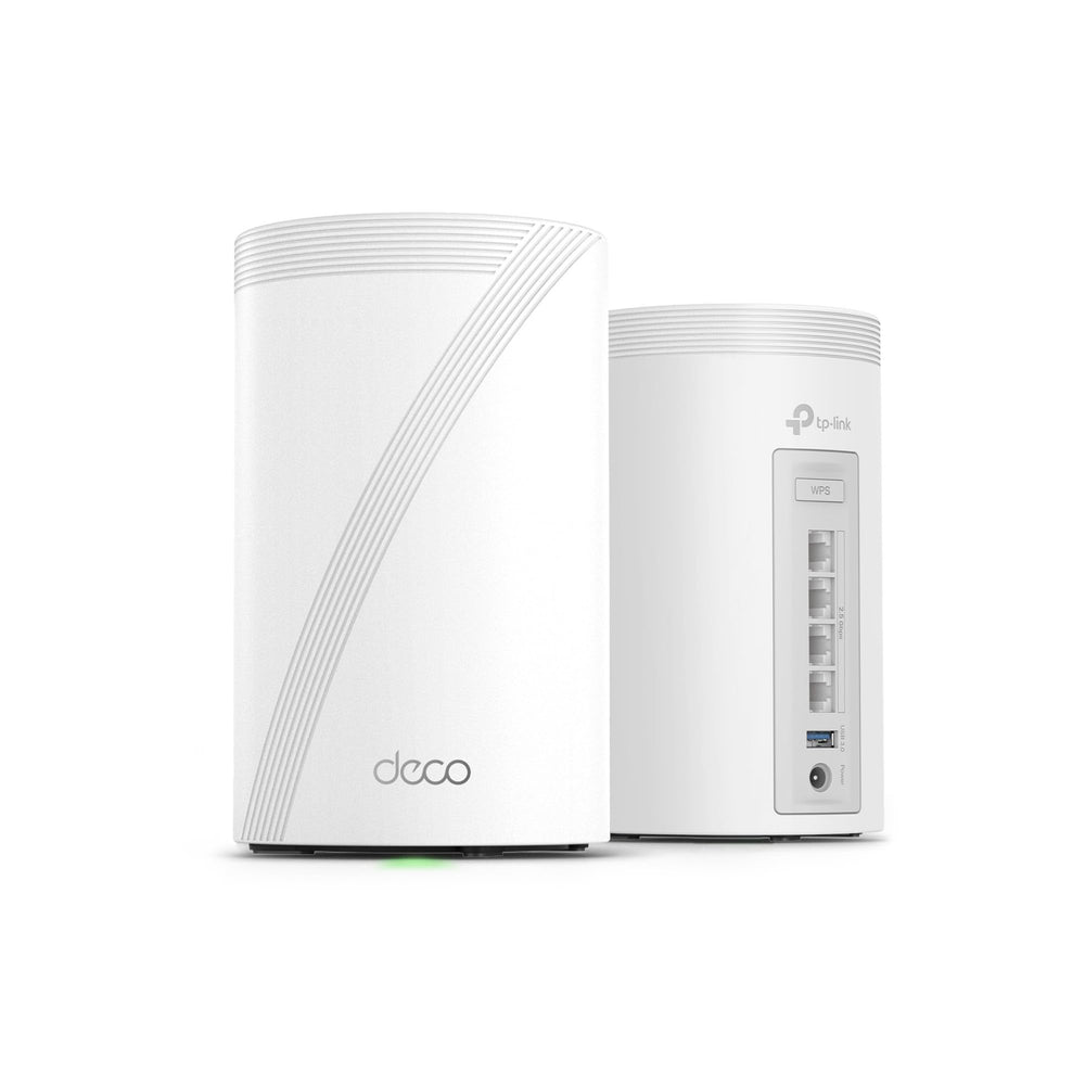 TP‑Link Deco 7 Pro frontal mostrando diseño minimalista y cobertura uniforme
