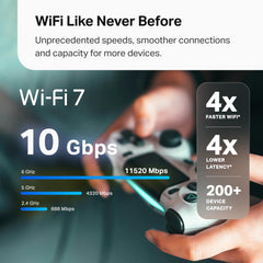 TP‑Link Deco 7 Pro vista de puertos 2.5G y USB para conexiones multi‑gig rápidas