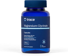 Trace Minerals frasco delante mostrando diseño y cantidad 90 cápsulas