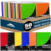 Trail maker vista frontal del paquete de 50 cuadernos para un surtido económico