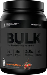 Transparent Labs frasco frontal mostrando etiqueta clara y beneficios