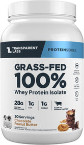 Transparent Labs envase frontal Chocolate Peanut Butter con propuesta limpia y natural